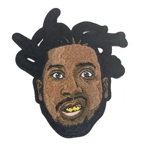 ODB Chenille Patch - 6-Inch Hip Hop Icon with Iron-On & Sew-On, Homage to Wu Member, Durable Design for Versatile Wear