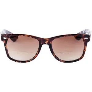 Lightweight Classic Style Unisex Bifocal Reader Sunglasses – Spring Hinges, UV400 Protection & Hard Case Included