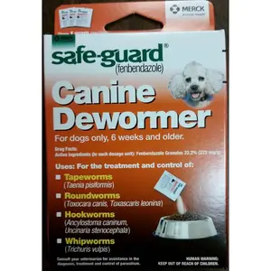 Wormers Dewormer 8 in 1 Safe Guard Canine Anti Parasite Small Dog Puppies 3 Day