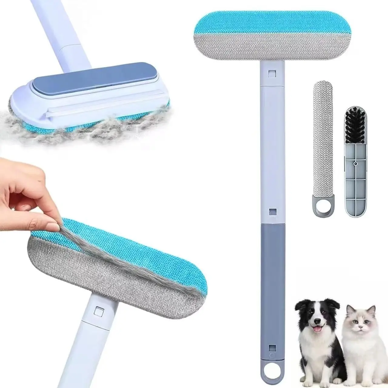 Pet Hair Cleaning Brush for Sofa, Durable Reusable Washable, Gentle on Furniture, Ideal for Carpets, Clothes, Bedding, Lint Brush