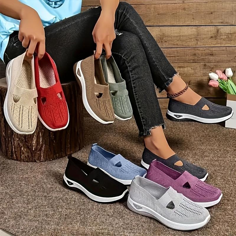 Rain Core | Olive Green Slip-On Sneakers for Women - Ultra Breathable Perforated Design |   Lightweight EVA Sole & Soft Fabric Upper, All-Day Comfort for Casual Wear