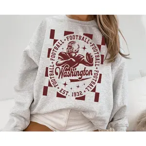 Washington Football Crewneck Sweatshirt_Hoodie_Tshirt Commander Sweatshirt, Washington T-Shirt, Vintage Style Washington, Washington Fans Gift