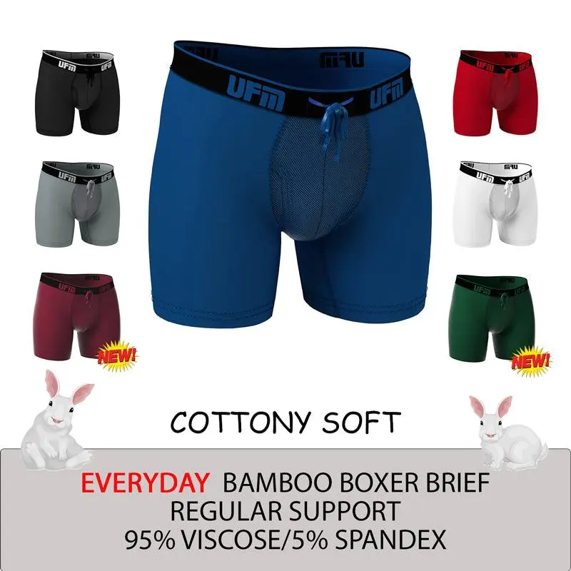 UFM Boxer Brief - Adjustable Pouch Bamboo Spandex REG Support