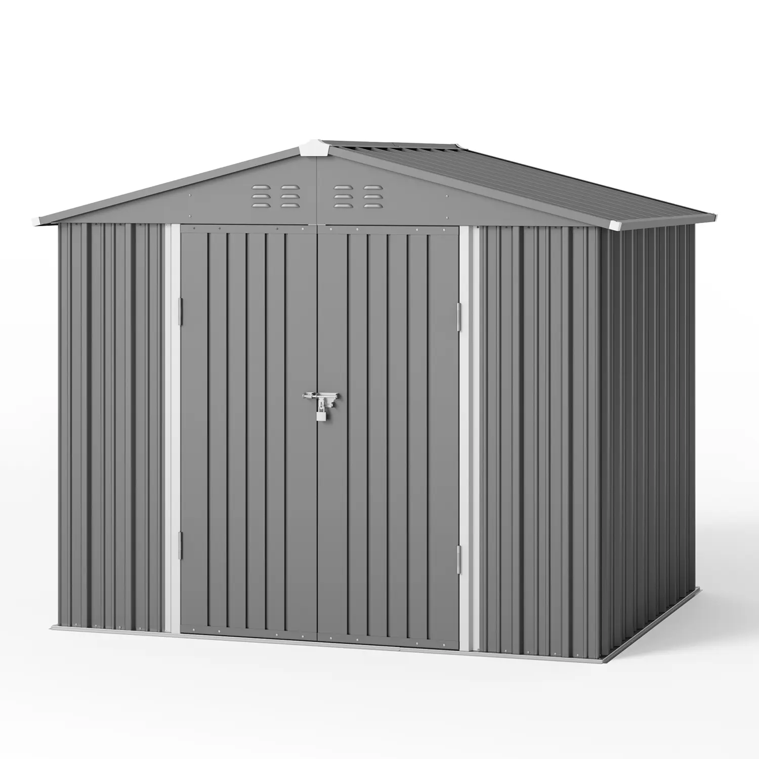 Grey(8' x 6' FT/Peaked-roof)