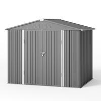 Grey(8' x 6' FT/Peaked-roof)