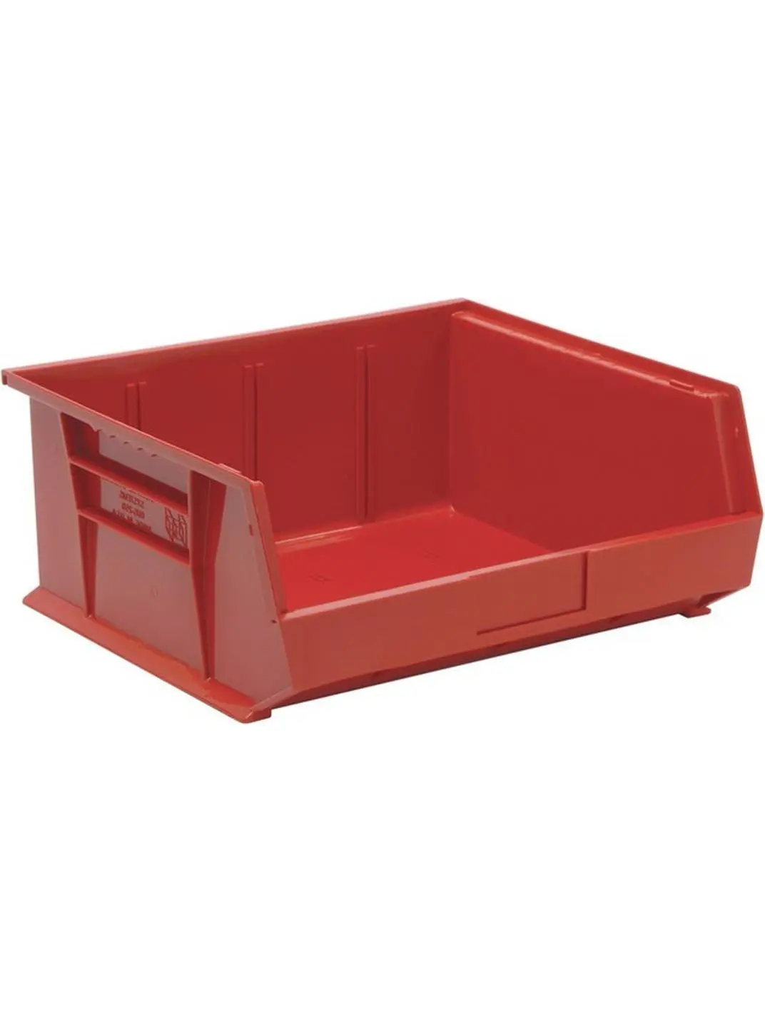 Quantum Storage QUS250RD Ultra Stack & Hang Organiser Bin, Red Home Storage Boxes - 14.75x16.5x7 in.