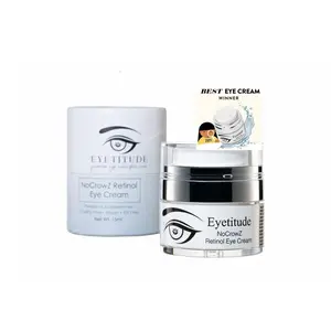 Gentle Retinol Eye Cream for Wrinkle Repair and Moisture with Hyaluronic & Glycolic Acid, Anti-Aging Under Eye Treatment, 15 ml