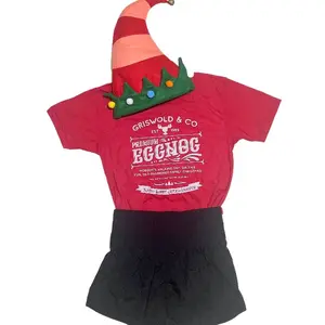 Shortsleeve Griswold Eggnog tee in red.