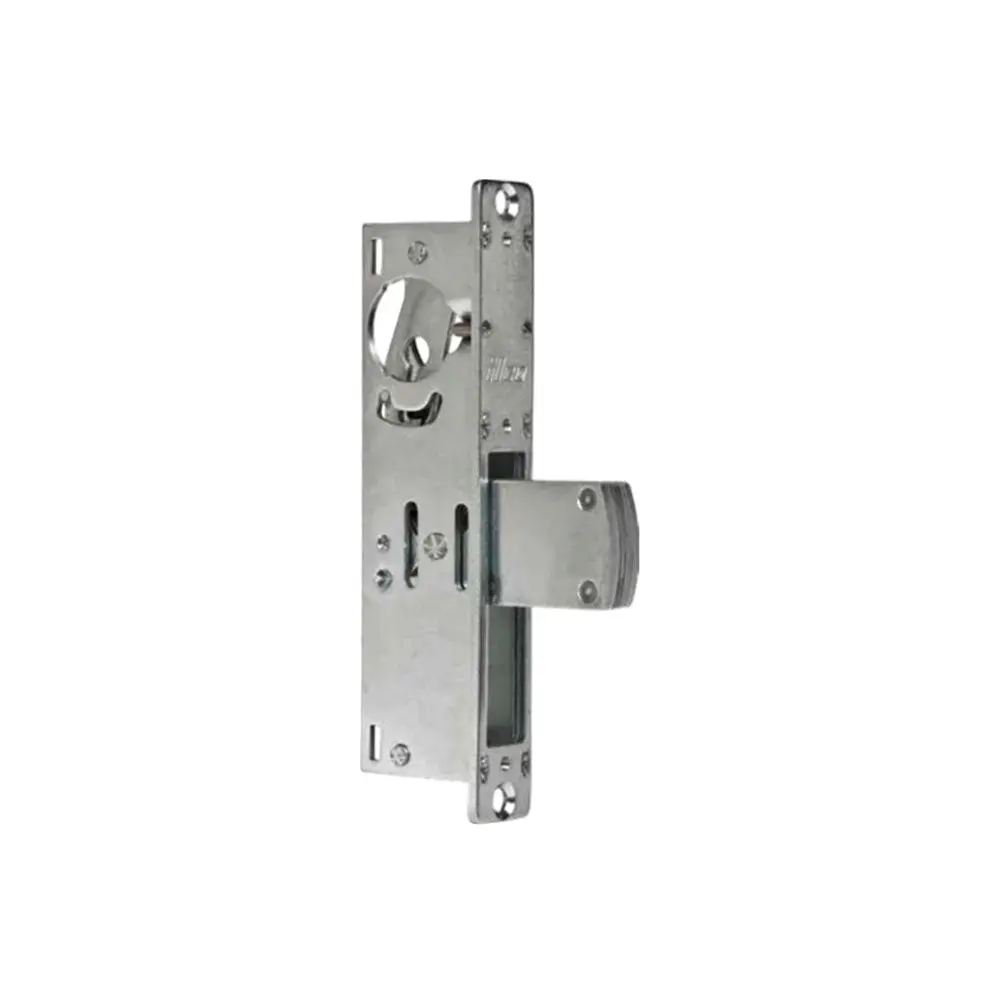 ILCO 185 Steel Mortise Deadbolt Door Security Lock - 31/32" Backset, No Handing, Flat Faceplate, Clear/Dark Bronze Finish, for Single Leaf Doors, Maximum Security Hardware, Door Hardware