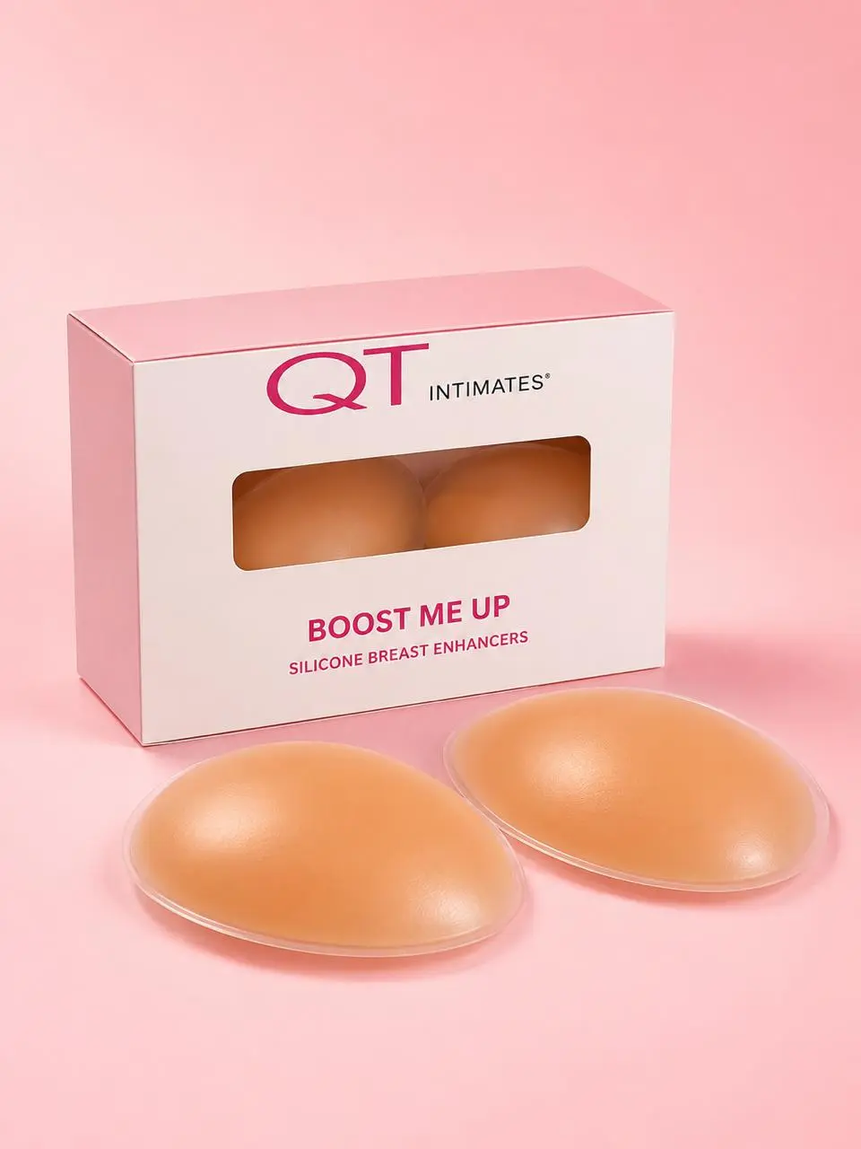 87P QT Intimates Boost Me Up Silicone Breast Enhancers