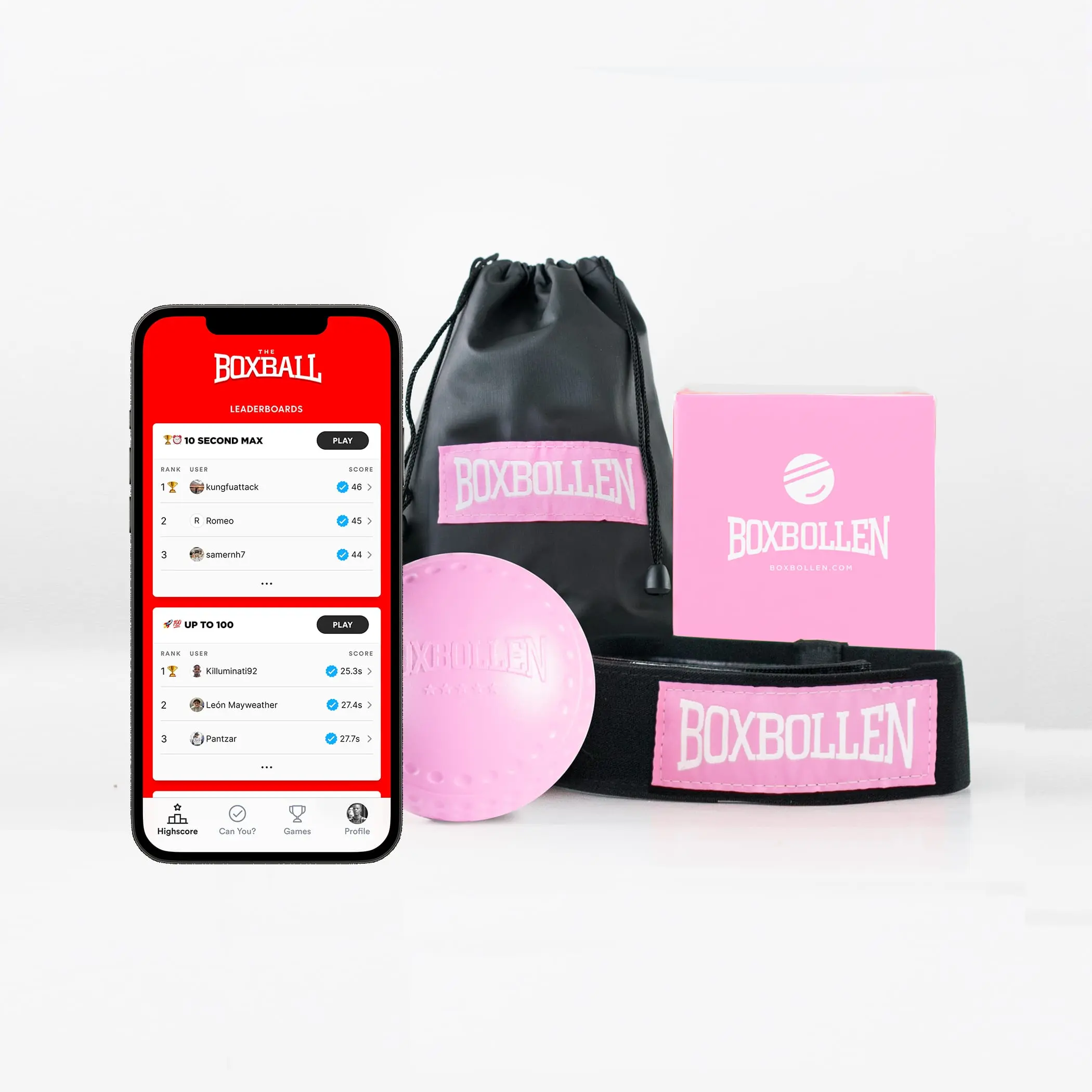 Boxbollen Pink Boxing Speed Ball, Sports & Outdoor Fitness Gym Equipment