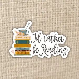 Rather Be Reading Sticker