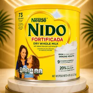 Nestle Nido Fortificada Dry Whole Milk Powder 4.85 lbs - Enriched with 9 Vitamins & Minerals for Daily Use