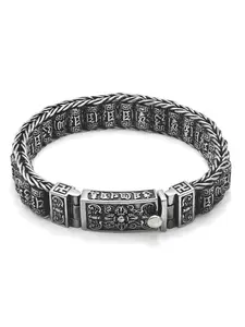 Handmade Braided Roadrunner Prayer Wheel Six-Character Mantra Lucky Beads Vintage Unisex Bracelet, 2026 Fashion Accessory, Copper Bracelets