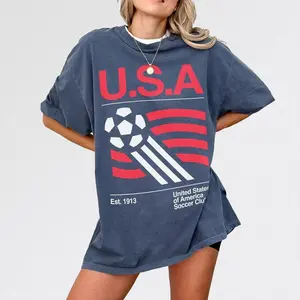 90s United States Soccer Team Vintage T-Shirt - Retro USA National Team Graphic Tee - American Football Heritage Streetwear - Classic Soccer Fan Apparel