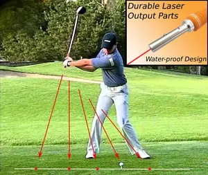 Golf Swing Corrector Laser Plane Trainer Golf Swing-Plane Training Aid Golf Pointer Laser Spot Direction Complete Swing Trainer Package Golf Swing Trainer practice