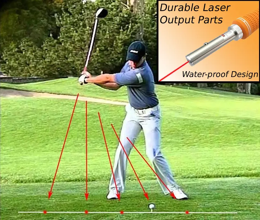 Golf Swing Corrector Laser Plane Trainer Golf Swing-Plane Training Aid Golf Pointer Laser Spot Direction Complete Swing Trainer Package Golf Swing Trainer practice