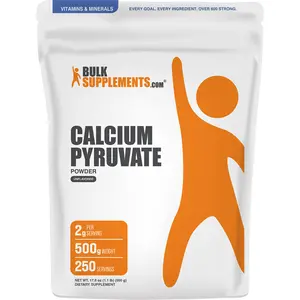 BulkSupplements - Calcium Pyruvate Powder - Energy Boost - Muscle Growth - 500g - 2g per Serving