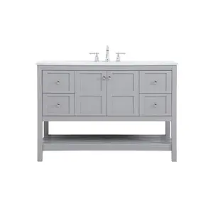 Theo Single Bathroom Vanity Gray