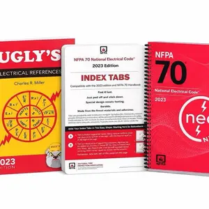 NFPA 70 NEC 2023 Spiralbound Codebook with Index Tabs & Ugly’s Electrical References