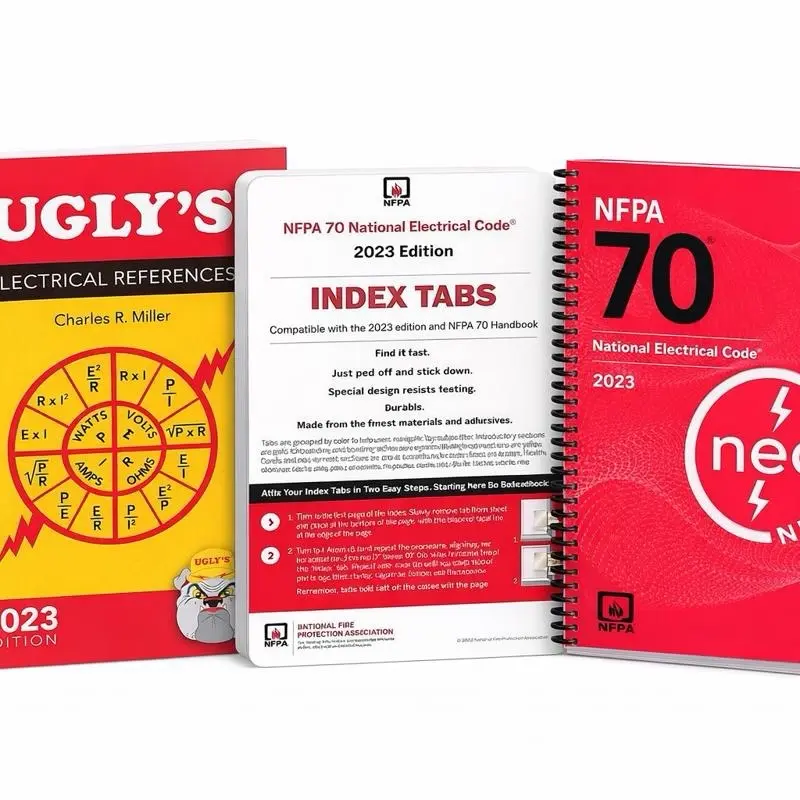 NFPA 70 NEC 2023 Spiralbound Codebook with Index Tabs & Ugly’s Electrical References