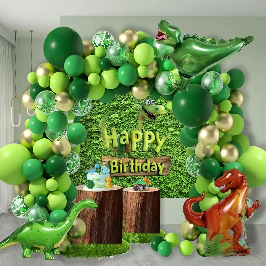 Dinosaur Theme Balloon Arch Kit, Balloon Garland Arch Kit, Party Balloon Set, Latex Balloons for Birthday Graduation Ceremony Decoration, Party Balloons Decorations, Balloon Party Supplies