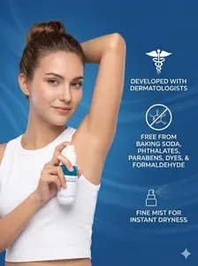 Deodorant Antiperspirant - 72Hr Clinically Tested Sweat & Odor Control - Mild and non-irritating, For boyfriend, for girlfriend, for partner,Reduce Odor Causing Bacteria - Nourishes Skin，Fresh and natural flavor