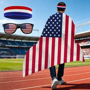 Stay Cool & Cheer Loud – 3-Piece Fan Set: Cape, Headband & Glasses
