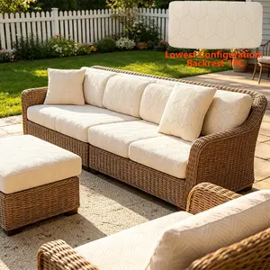 1pc Outdoor Leaf Jacquard Sofa Cushion Cover, Non-slip, Scratch & Dust Resistant, Durable Patio Slipcover, Pet Friendly, All Season, Machine & Hand Washable, Couch Slipcover, Washable Sofa Protector