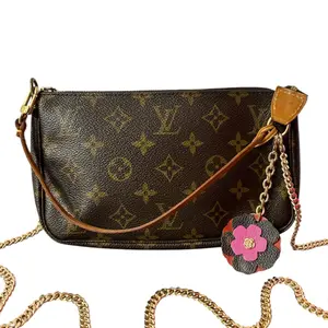 Pre-owned Louis Vuitton PVC Shoulder Bags Monogram Coated Canvas Pochette Accessoires