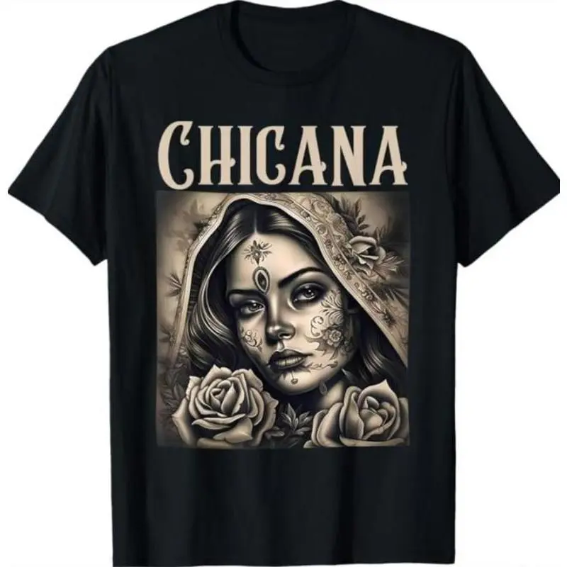 Chicana Chola Style Lowrider Clothes Mexican American Latina T-Shirt, Womenswear Clothe Top Underwear funny shirt