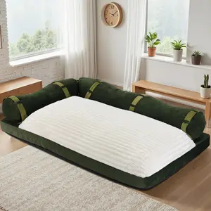 Velvet Modular Floor Sofa Bed