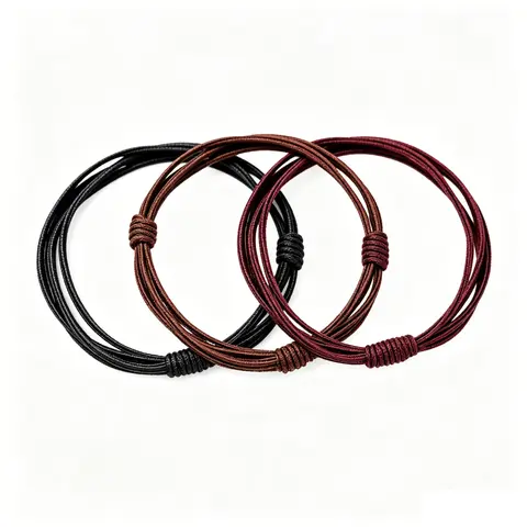 Unisex Solid No-Damage Elastic Hair Scrunchie Hair Tie - One Size, Gentle Hold, No Snag, No Pull, Smooth, Tangles-Reducing 1PC Fashion Accessory for Daily & Casual Occasions