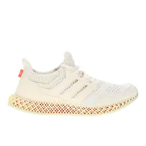 adidas Mens Ultra 4D Lace Up Sneakers Shoes Casual - Off White