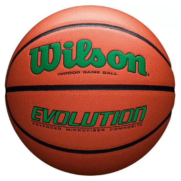 Wilson Evolution Color Game Basketball - Indoor Game Ball with Advanced Microfiber Composite Material