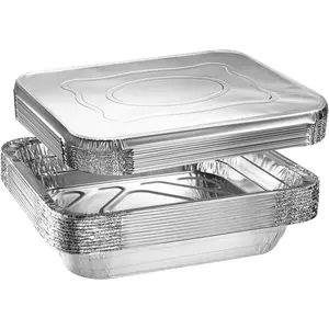 Disposable  Foil Baking Pans with  9x13 Inch | Heavy Duty Half Size Roasting Pan for Oven, Freezer, or Catering Use - for Cooking, Baking &  Storage (10-pack)