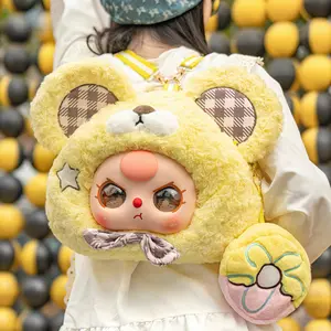 BABY THREE Bear Baby Donut Backpack series Mystery Boxes Bag Pendant Bunny Plush Dolls Soft Collectibles