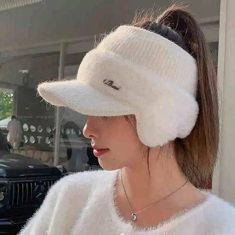 [4 Colors Available] Women's Student Outdoor Hat, Breathable Comfortable Simple Warm Autumn Winter Baseball Cap, Suitable for Outdoor Sports Leisure Street Wear Various Occasions