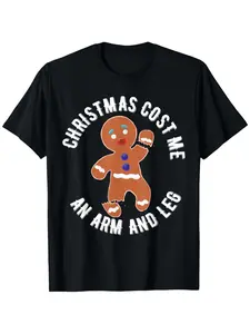Men's Funny Christmas T-Shirt _Cost Me an Arm  a L