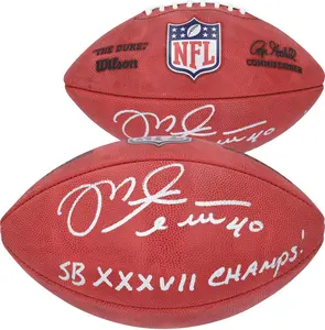 Mike Alstott Tampa Bay Buccaneers Autographed Duke Full Color Football with "SB XXXVII CHAMP" Inscription - Fanatics Authentic Certified