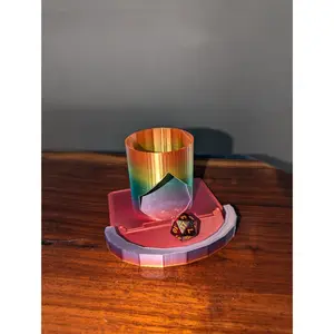 Mini Rainbow Dice Tower