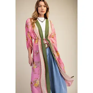 Madeline Printed Chiffon Duster