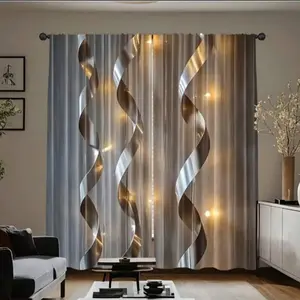 High Definition Digital Print Curtains, 2 Piece Set, Polyester Fabric, Suitable for Bedroom/living Room/office, Durable Lightweight Design, Home Decoration Curtain, Window Curtain