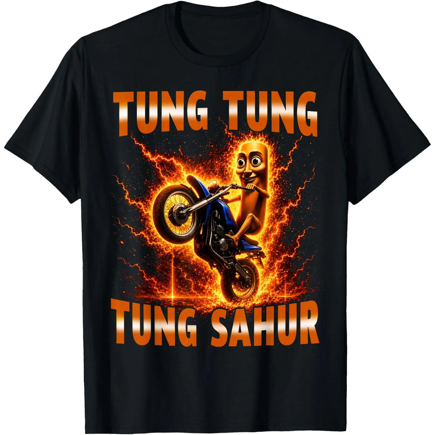 100% Cotton Tung Tung Tung Sahur is Calling Italian Brainrot Meme T-Shirt# high-quality cotton casual top