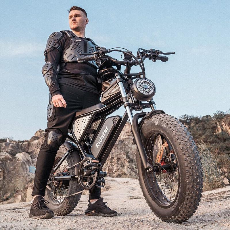 2025 New Electric Bike for Adults Q20, 2000/1500W, 37/30MPH,52V 40AH,48V/20AH E-Bike,30-180 Miles Electric Motorcycle, 20" Fat Tire Dirt Bike, UL2849 All Terrain for Mountains, Snow, Sand, Road