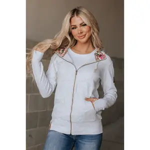 Ampersand Avenue Fullzip Sweatshirt - Hi There