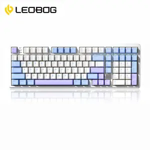 LEOBOG Hi98 Customized Keyboard 101-Key Hot-Swappable Wired Mechanical Keyboard Excellent Typing Feel Durable Ergonomic Design and Nice Sound for Office and Gaming Best Gift for Friends