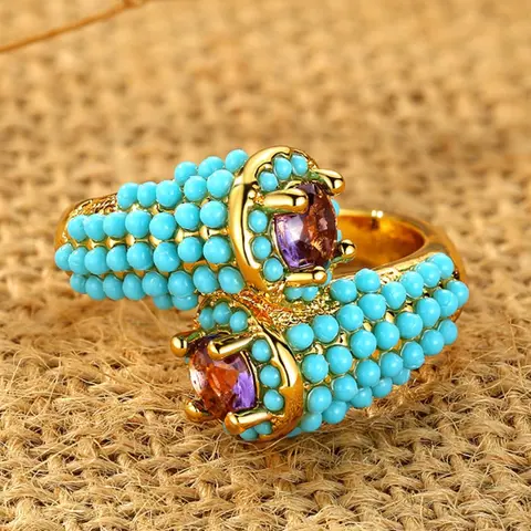 Fashion Rhinestone Decorated Ring, Elegant Accessories for Women, Casual Jewelry for Party, Daily Clothing Decor, Boho Style Rings, Trendy All-match & Exquisite Jewelry for Birthday Gift, Statement Rings, Beautiful Rings