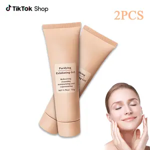 2PCS Purifying Exfoliating Gel - Refreshing Cleansing Moisturizing & Rejuvenating Cream for Face & Body 1.76oz 50g