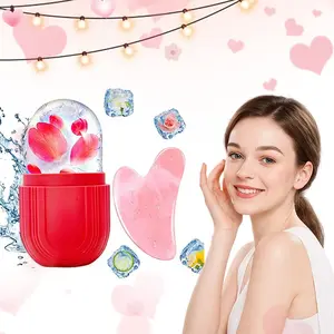 Summer Best Ice Block Massager for Face Eye Neck Relaxation Skin Care Reusable Silicone Ice Roller Good Share